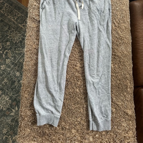 Lucky Brand grey jogger sweatpants
Men’s size large 
Some distressing and holes - Picture 2 of 8